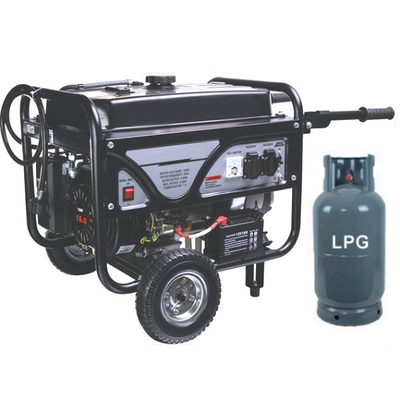 Gaz électrique portatif 68db tranquille de NG de gaz de LPG de groupe électrogène du double carburant 2.2KVA
