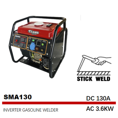 Poids portatif de la machine de soudure de bâton de la soudeuse SMAW d'essence de 50HZ 130A 33kg