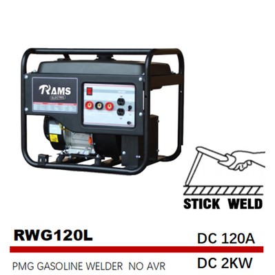 type de fréquence moyenne de soudure L du générateur 2kw pmg de bâton de l'essence 120A