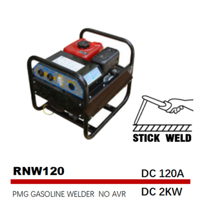 Réservoir de gaz de soudure du générateur 3.6L de bâton de C.C 2kw 170F 120A de fréquence moyenne