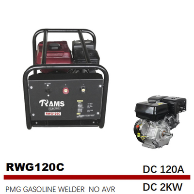 type de fréquence moyenne C des soudeuses motorisées pmg d'essence de 120A 170F