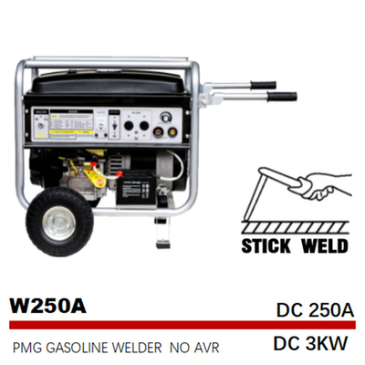 Soudeur électrique Gas Powered de bâton du début 250A de générateur de soudure du bâton 3KW