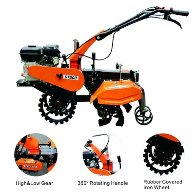 Début de labourage de recul de largeur de GT600 Mini Power Belt Tiller 620mm