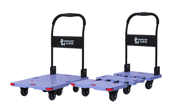 Main pliable escamotable de chariot à chariot de 6 roulettes poussant le chargement 400KG