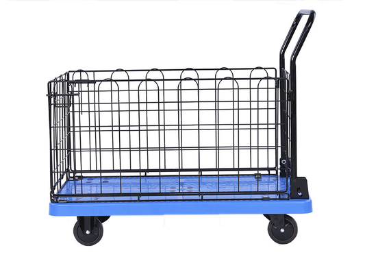 chariot se pliant SILENCIEUX de poussée de haute de la rambarde 600kg à chariot roulette pliable simple du chariot NR