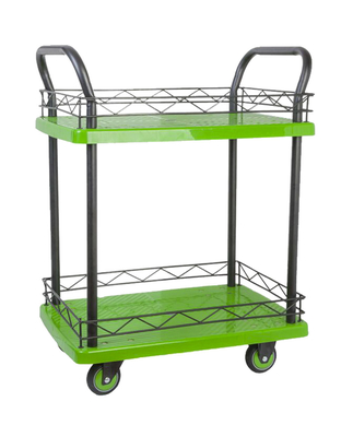 Double chariot de roulement de rangée des rambardes 2 de balustrade silencieux avec les roulettes résistantes à l'usure