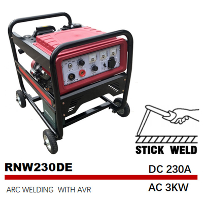 230A ensemble de soudure diesel de Medium Frequency SMAW de soudeuse d'arc de C.C 1.6kw