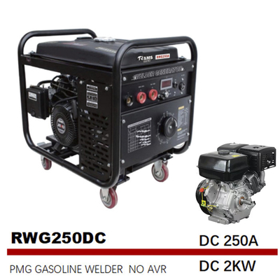Générateurs motorisés de soudure des soudeuses 250A d'arc d'essence de C.C 2kw