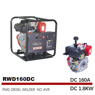 Générateur diesel monophasé de C.C 1.8kw 3.5L de fréquence moyenne
