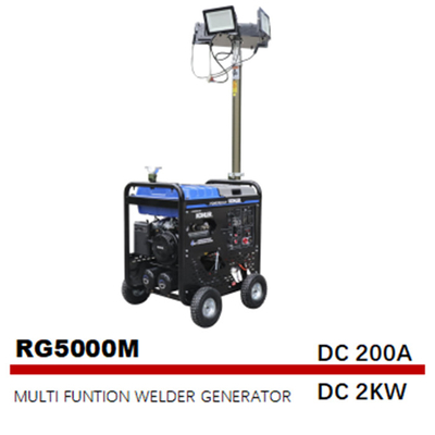 5000W 50Hz 4 dans I le générateur multi de tour d'éclairage de compresseur d'air de soudeuses de fonction