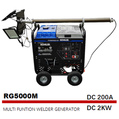 5000W 50Hz 4 dans I le générateur multi de tour d'éclairage de compresseur d'air de soudeuses de fonction