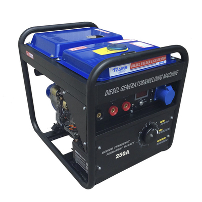 Type de fréquence moyenne de soudure diesel des générateurs RWD250AC de SMAW 250A