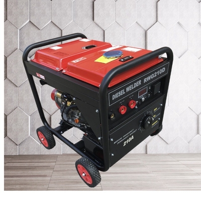 réservoir motorisé à moteur diesel des soudeuses 25L d'arc de 75V 210A de fréquence moyenne